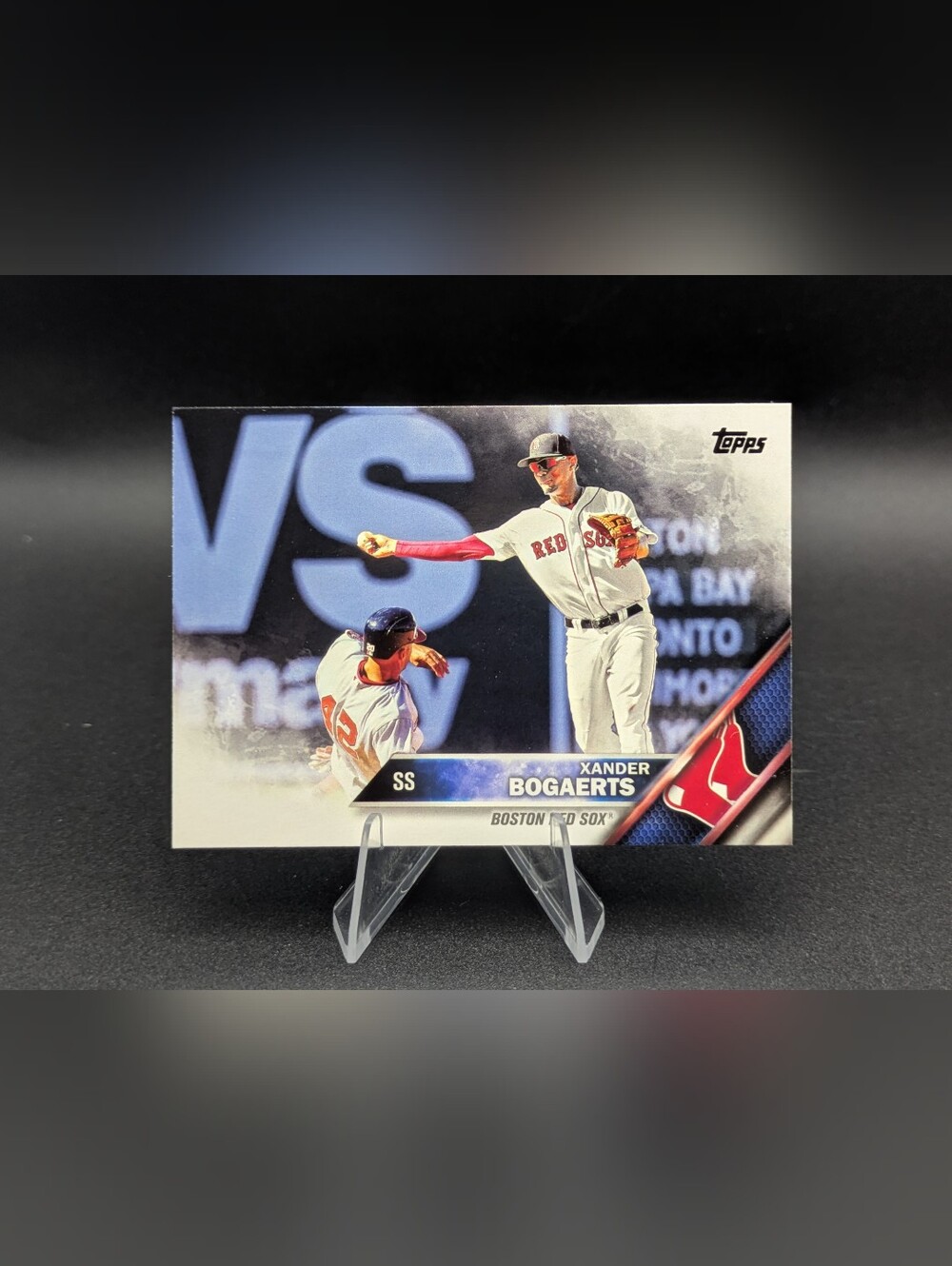 2016 Topps Jackie Robinson Jersey Variation Xander Bogaerts SP (Throwing) #368
